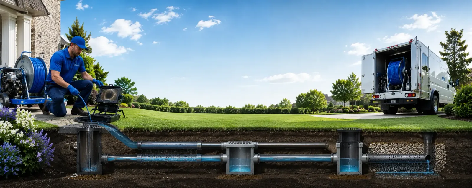 Outdoor drain cleaning information for Corona, SD